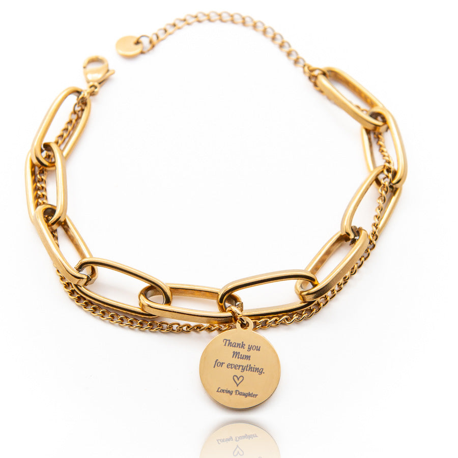 Personalised Gold-Plated Bracelet