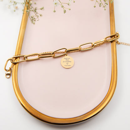 Personalised Gold-Plated Bracelet