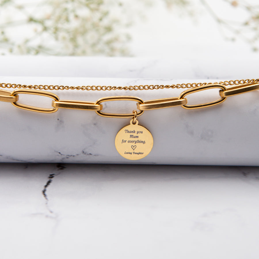 Personalised Gold-Plated Bracelet