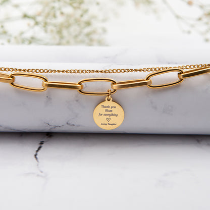 Personalised Gold-Plated Bracelet