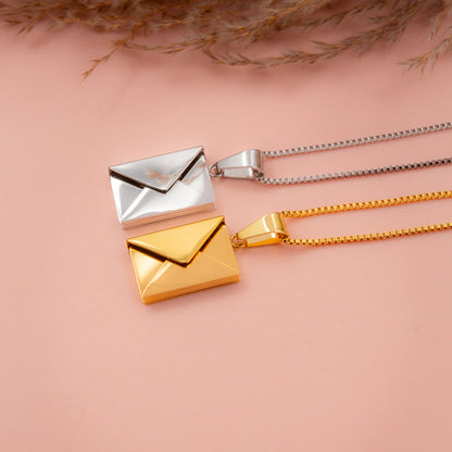 Personalised Envelope Pendant Necklace