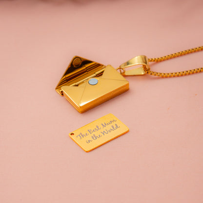 Personalised Envelope Pendant Necklace