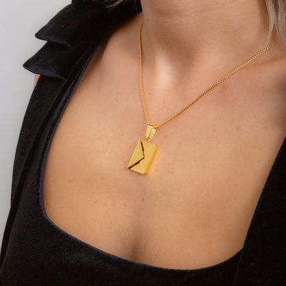 Personalised Envelope Pendant Necklace