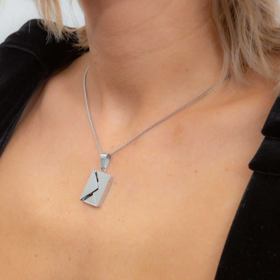 Personalised Envelope Pendant Necklace