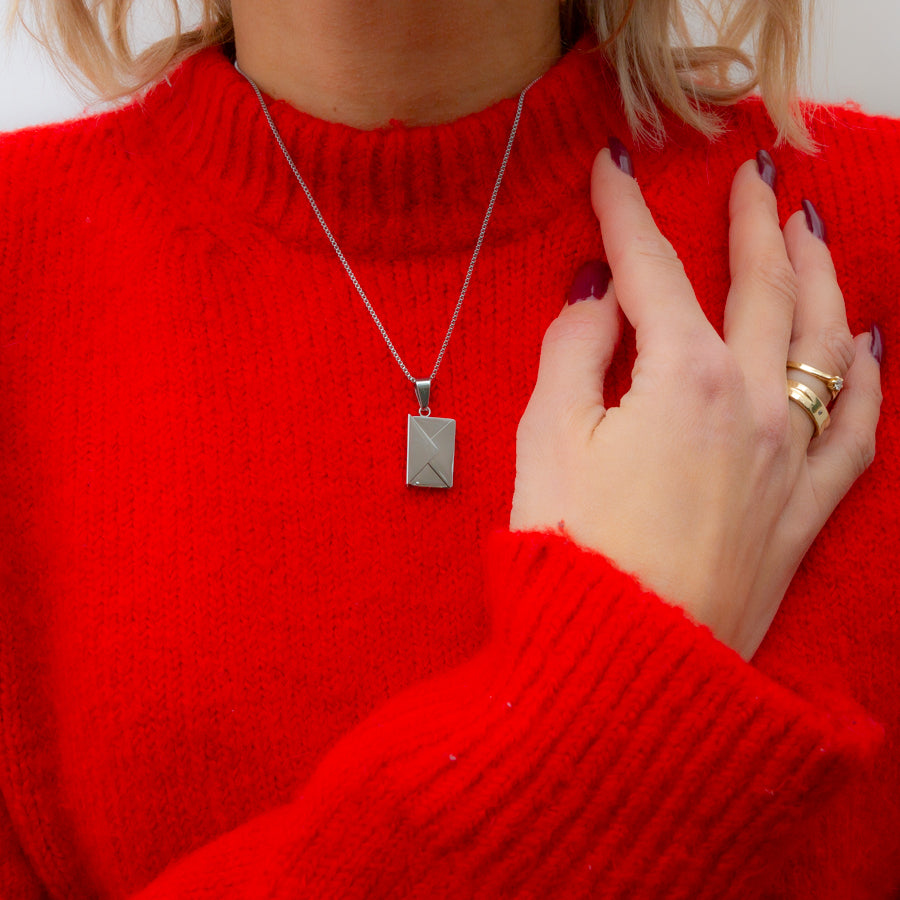 Personalised Envelope Pendant Necklace