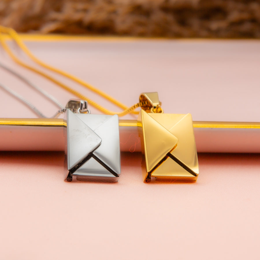 Personalised Envelope Pendant Necklace
