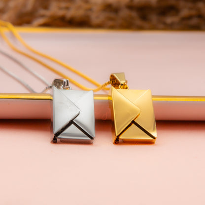 Personalised Envelope Pendant Necklace