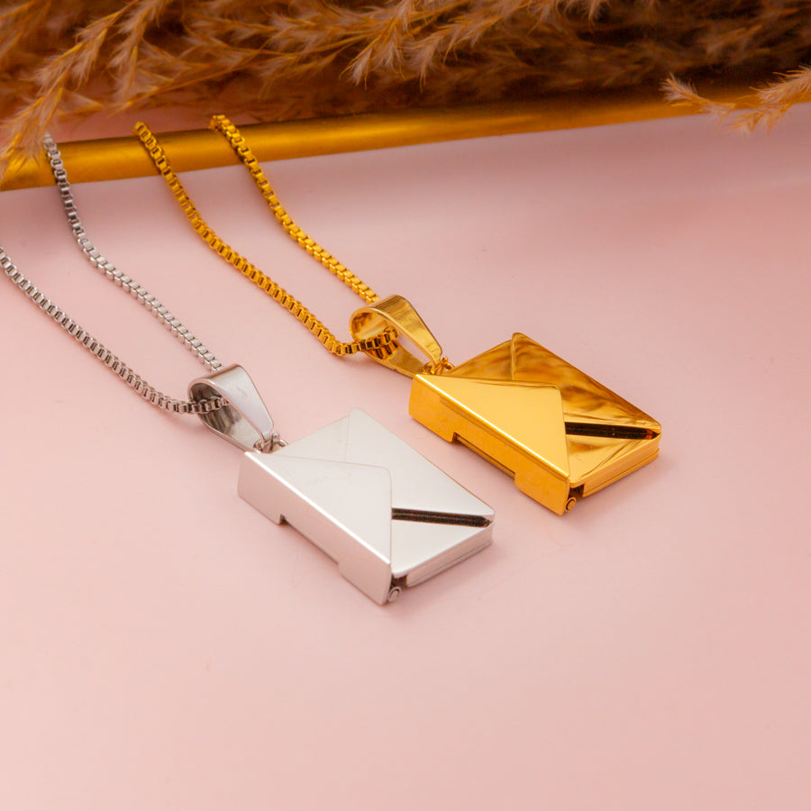 Personalised Envelope Pendant Necklace